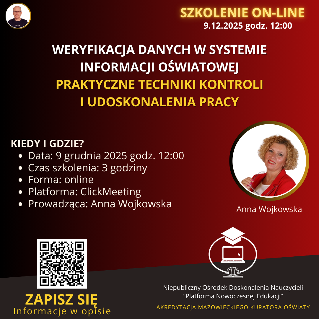 Weryfikacja danych w Systemie Informacji Oświatowej – praktyczne techniki kontroli i udoskonalenia pracy.