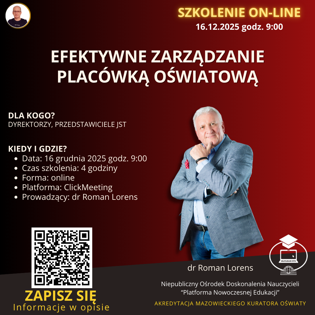 Efektywne zarządzanie placówką oświatową.
