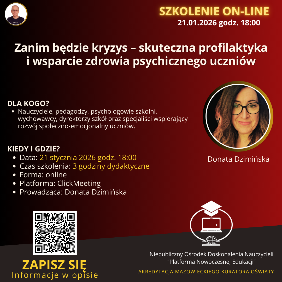 Zanim będzie kryzys – skuteczna profilaktyka i wsparcie zdrowia psychicznego uczniów.